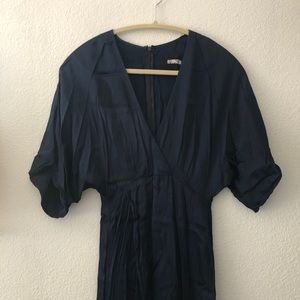Reformation navy maxi dress.